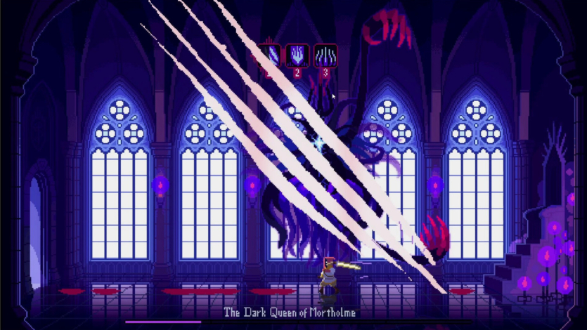 The Dark Queen of Mortholme — Elden Ring in 2D, where you play as the final boss, is now on Steam