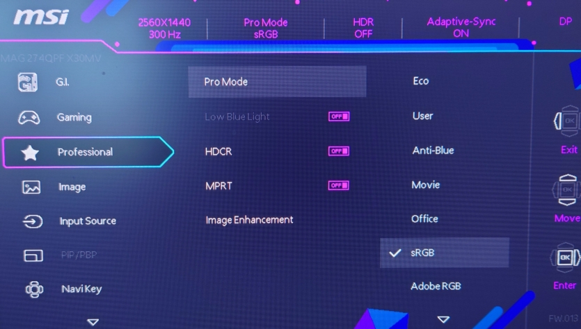 MSI MAG 274QPF X30MV