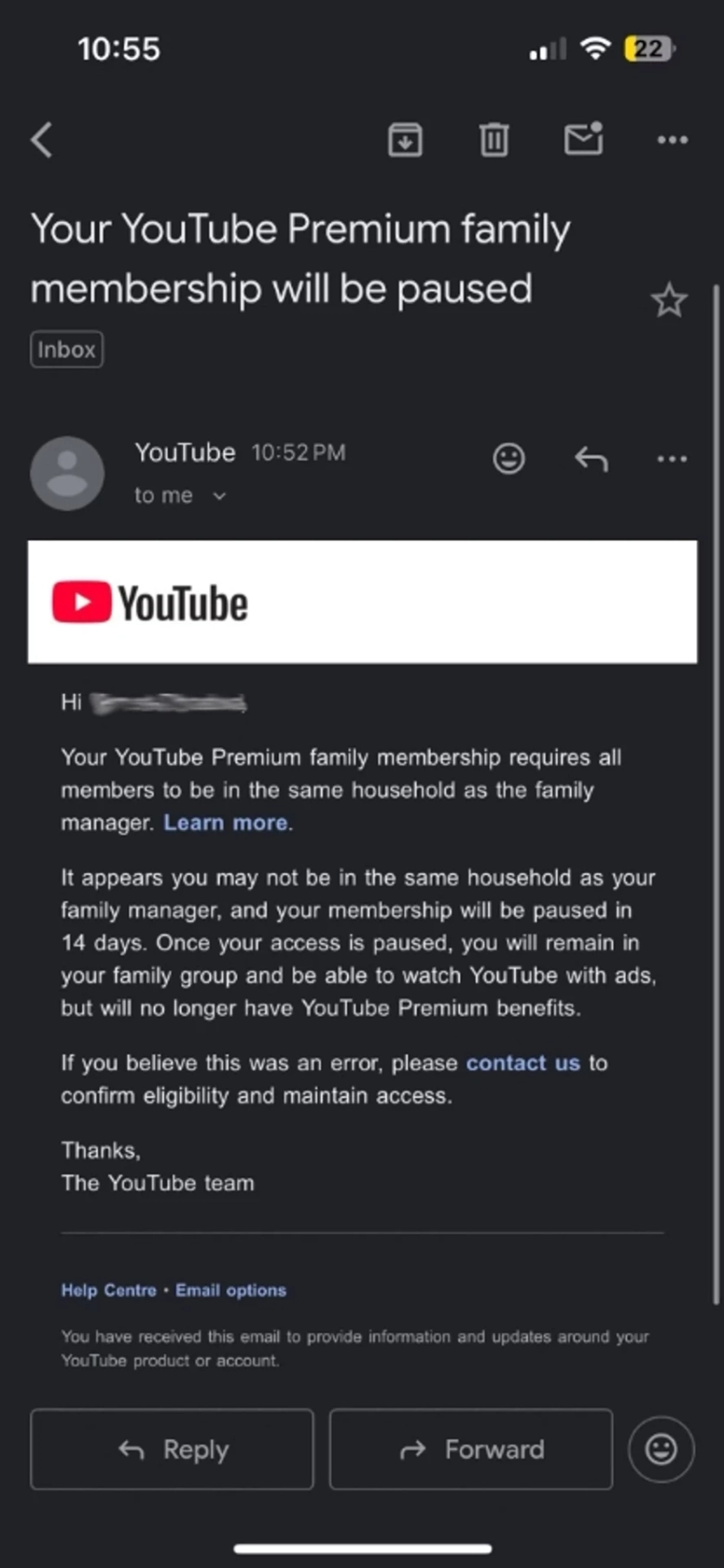 За прикладом Netflix: YouTube почав блокувати "сімейний" Premium передплатникам, які не живуть разом