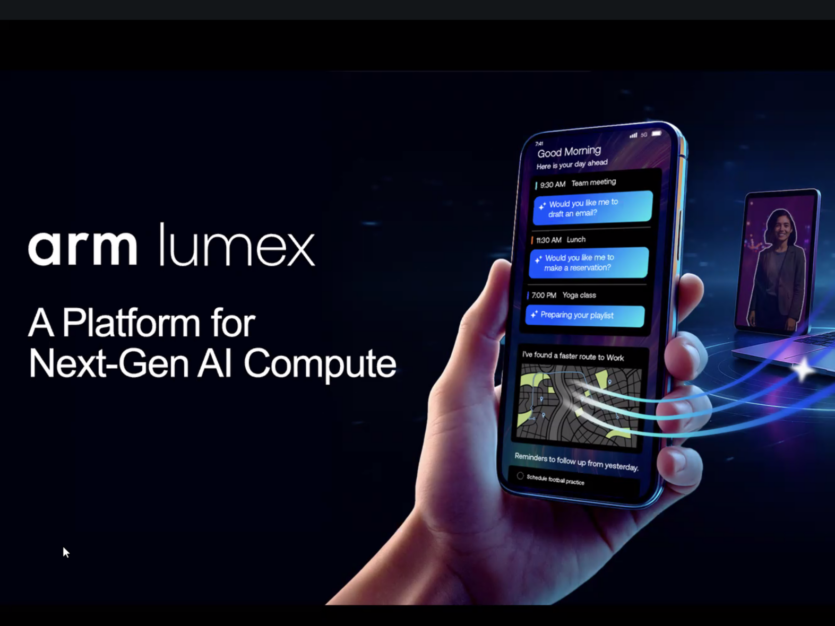 Arm представила ядра Lumex і графіку Mali G1-Ultra для смартфонів: прискорення ШІ та +40% FPS в іграх
