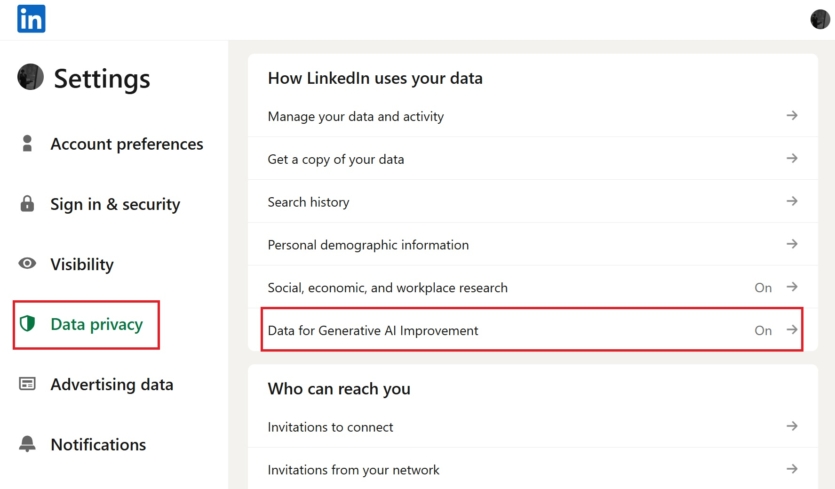 Microsoft навчатиме ШІ на профілях LinkedIn — увімкнено за замовчанням, як вимкнути