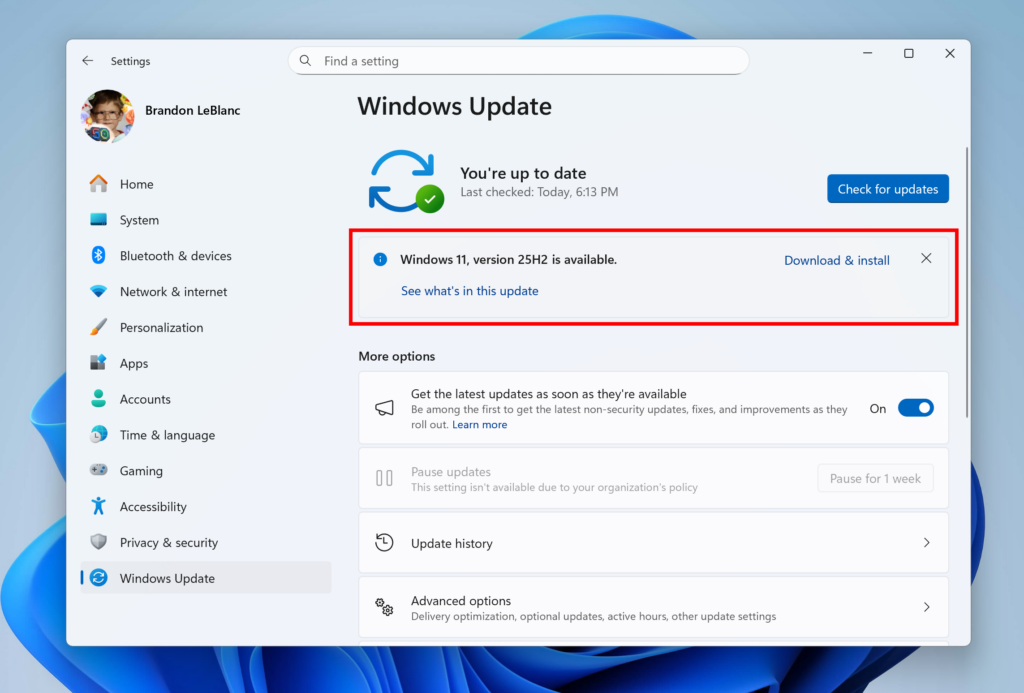 Windows 11 25H2 доступна у каналі Release Preview — реліз очікується цього року