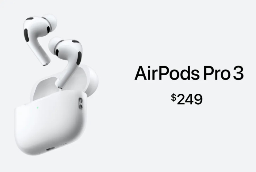 Apple представила AirPods Pro 3 — новий дизайн та “живий” переклад за $249