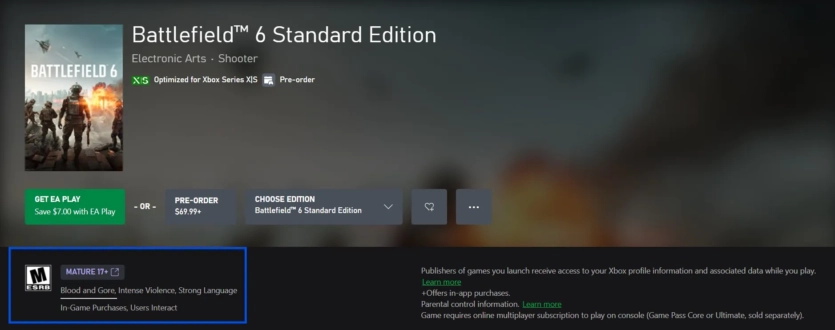 Реалістичніше, ніж будь-коли: вперше з часів Hardline Battlefield 6 отримала рейтинг "лише для дорослих”
