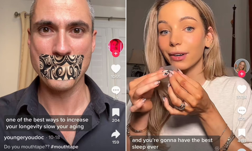 Тренд TikTok заклеювати рота на час сну: лікарі пояснюють, чому це небезпечно