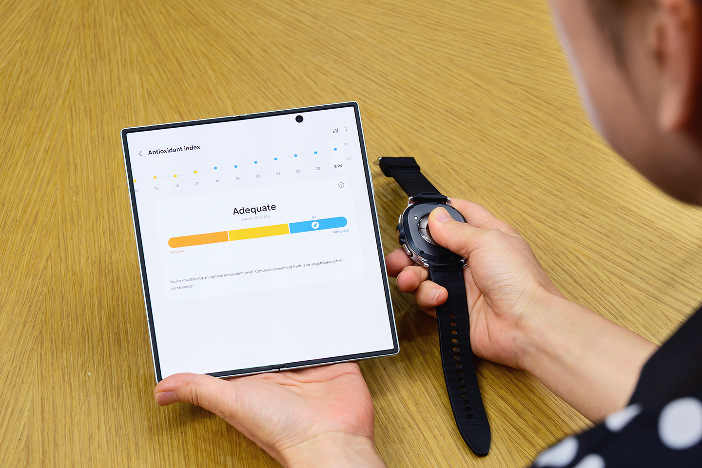Samsung додала в Galaxy Watch 8 функцію "оцінки харчування" — вона працює, якщо зняти годинник з руки