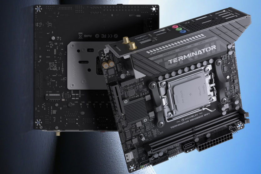 MaxSun B850 Terminator: перша плата для AMD із роз’ємом відеокарти на звороті