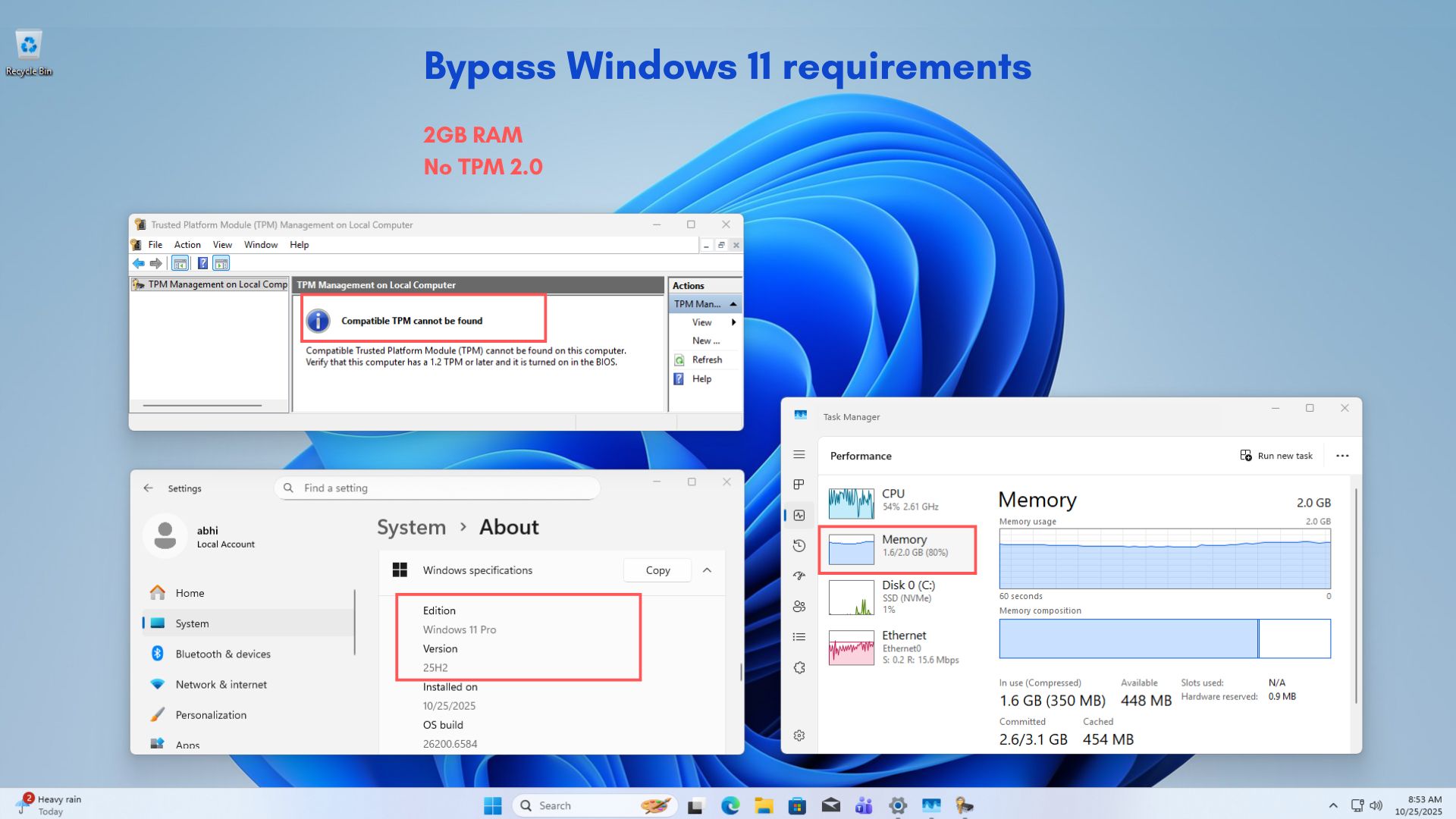 Windows 10 йде в минуле: як встановити Windows 11 25H2 на непідтримувані комп’ютери