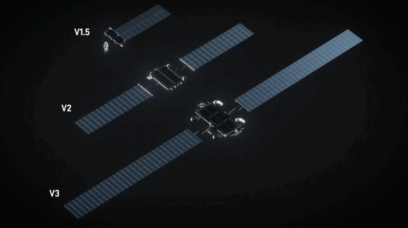 SpaceX показала супутники Starlink V3: гігабітний інтернет, 20 разів швидший за V2 mini