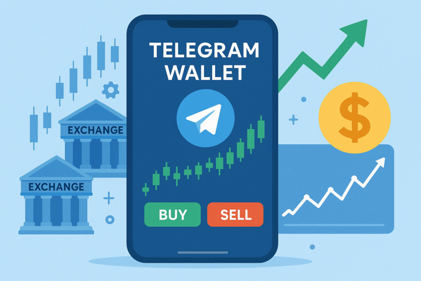 Telegram стає біржею: у криптогаманці Wallet тепер доступна торгівля акціями та індексами США