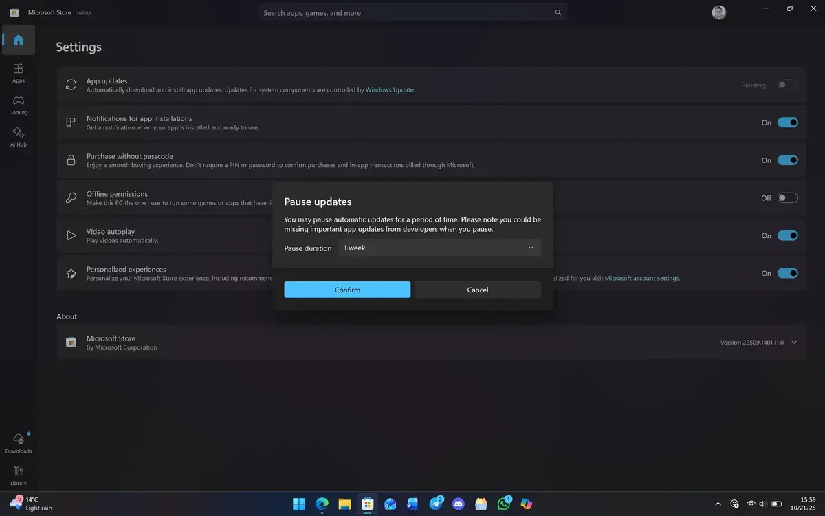 Користувачам Windows 11 заборонили вимикати автооновлення програм із Microsoft Store