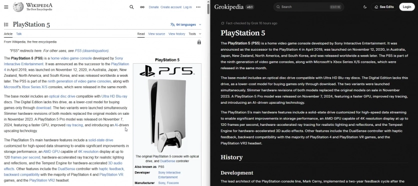 Ілон Маск запустив Grokipedia, і вона копіює шматки “Вікіпедії”