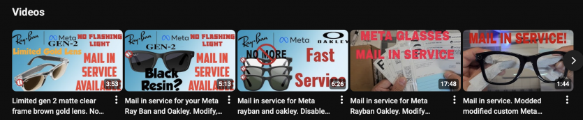 Мод за $60 вимикає в Meta Ray-Ban індикатор запису