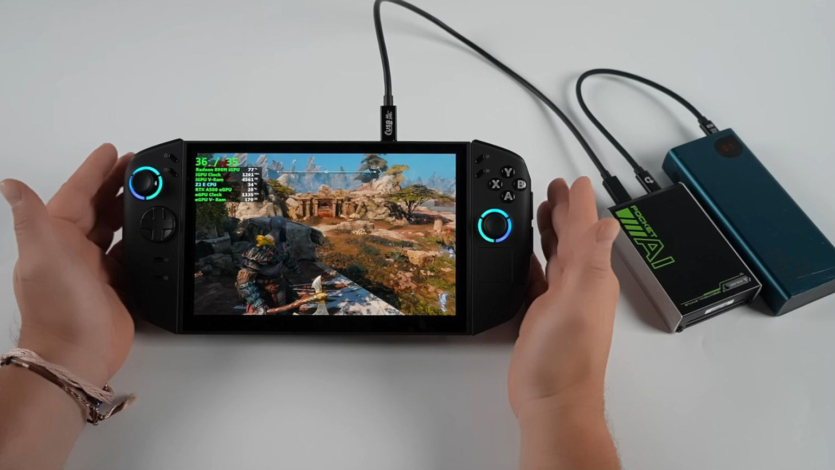 У два рази швидший Cyberpunk 2077 на Lenovo Legion Go 2: кишеньковий прискорювач ШІ як генератор кадрів для портативних консолей