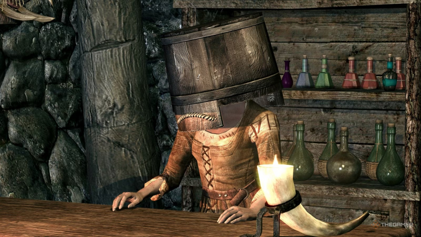 Хитрий трюк із відрами на NPC у Skyrim з'явився поза планом розробників