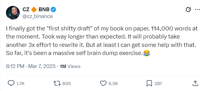 Гадання на буквах: у книзі Чанпена Чжао криптоблогери знайшли таємні натяки на поточний рух біткоїна