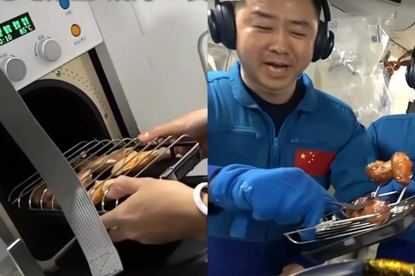 Китайці готують смажені крильця навіть в космосі: на орбітальній станції “Тяньгун” встановили духовку