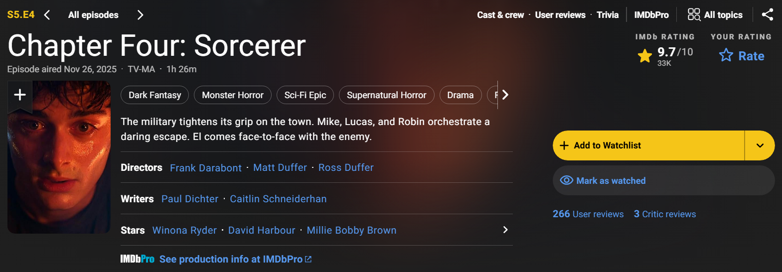 Епізод з "моментом Вілла" побив рекорд "Дивних див" — найвища оцінка IMDb в історії шоу