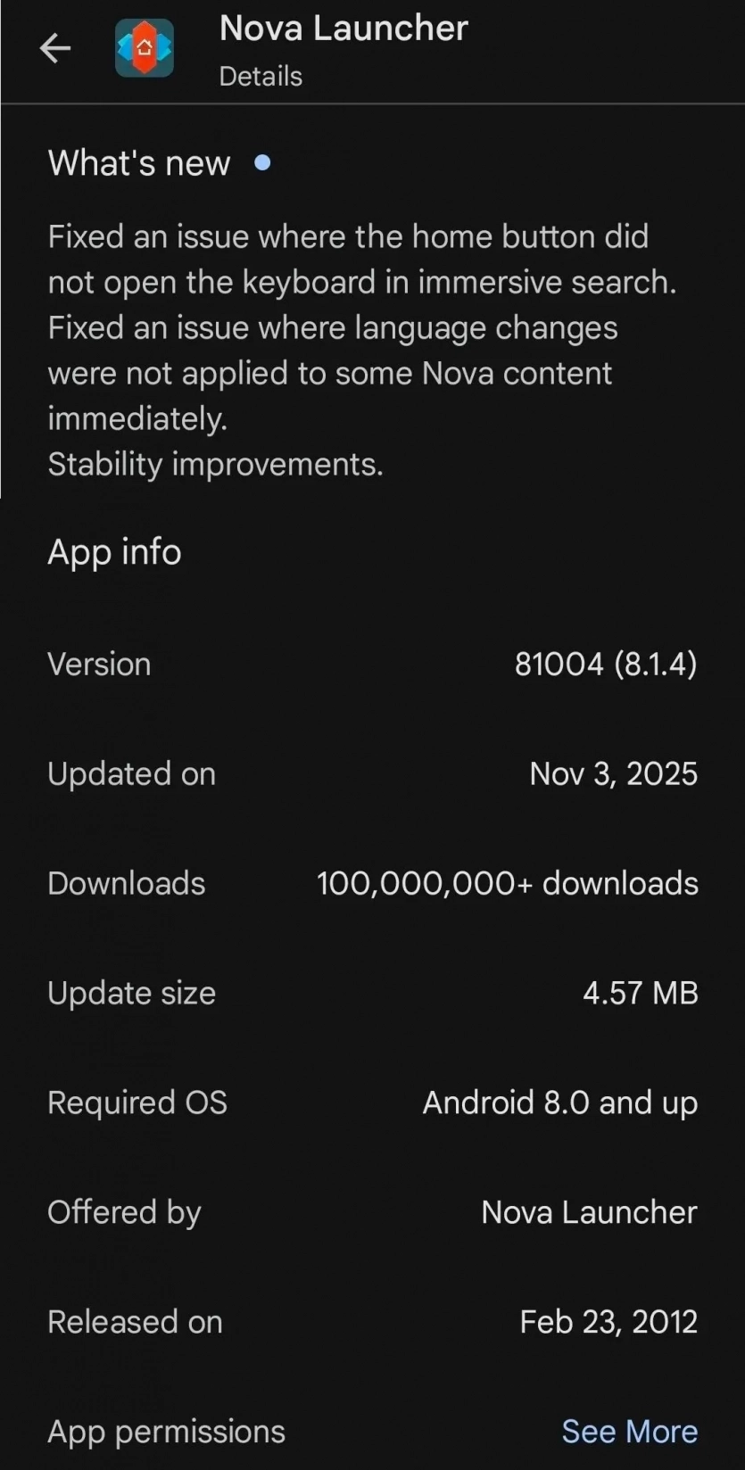 Nova Launcher для Android, який залишився без розробників, продовжує отримувати оновлення