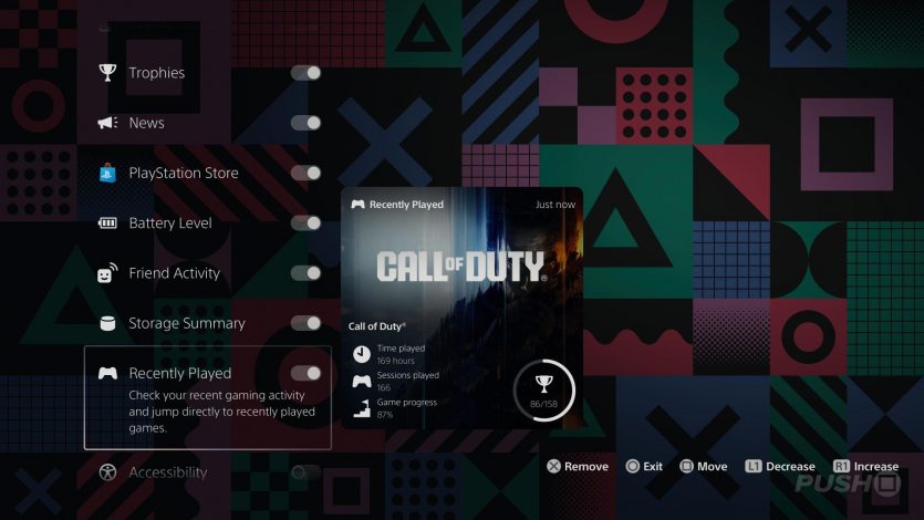 Sony додала на PS5 сезонний анімований фон та віджет зі статисткою останніх ігор