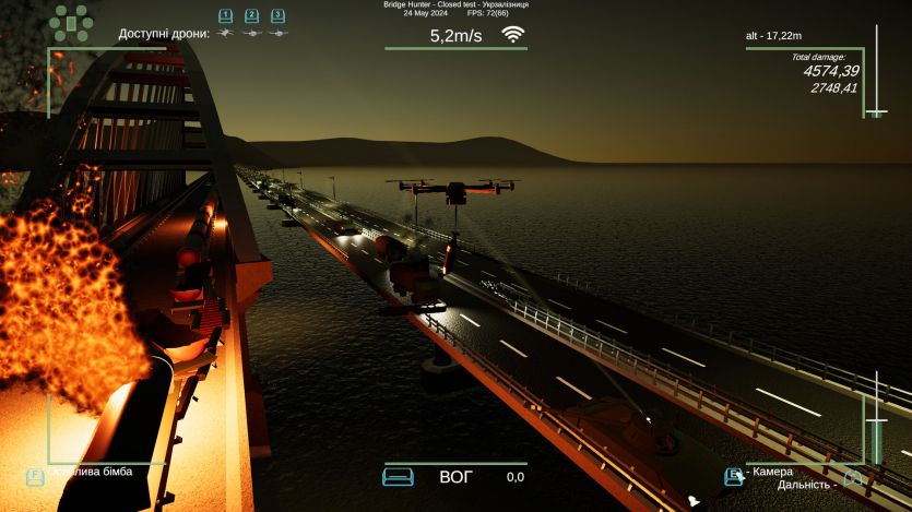 Геймери можуть знищити Кримський міст — у Steam вийшла українська гра Bridge Hunter