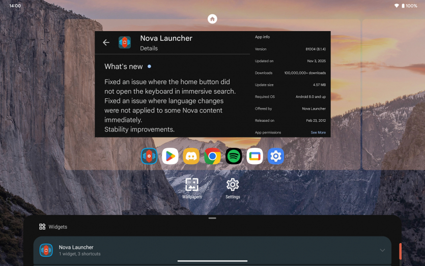 Nova Launcher для Android, який залишився без розробників, продовжує отримувати оновлення