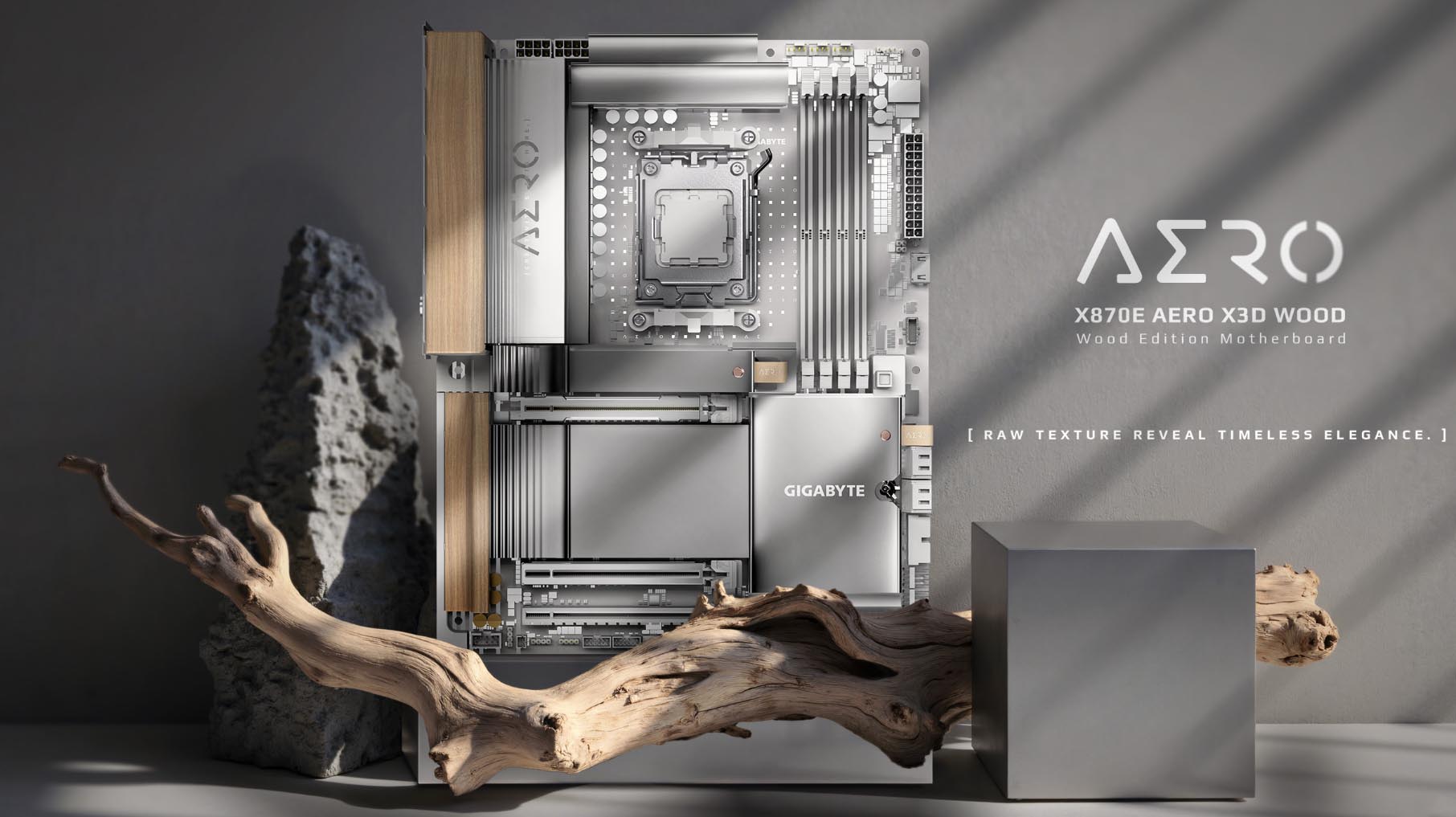 материнська плата Gigabyte X870E Aero X3D Wood