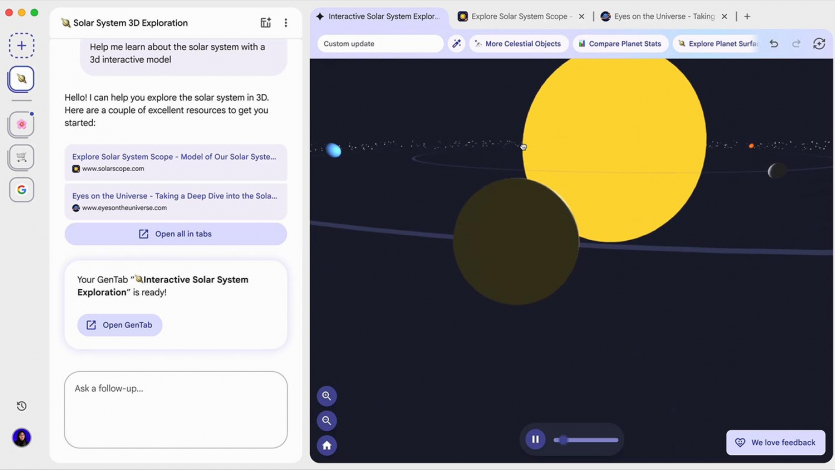 Google у стилі Disco — так називається новий браузер компанії з Gemini 3 і генерацією вебзастосунків
