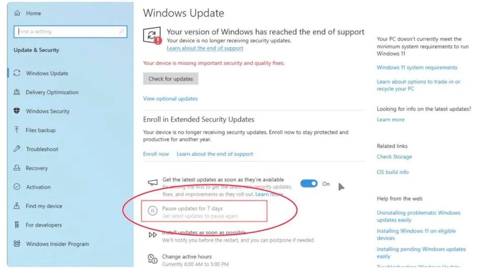 Користувачі Microsoft "випадково" переходять на Windows 11 — в попередній версії зникла кнопка відкладення оновлень