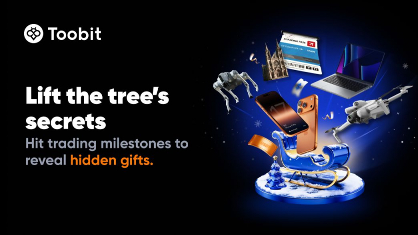 Криптобіржа Toobit проводить кампанію-гру Christmas Trading Showdown з призовим фондом 1 млн USDT