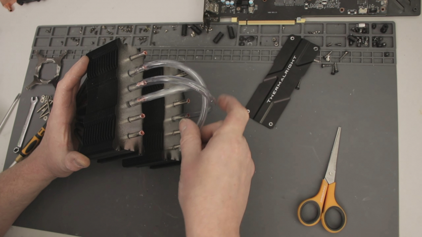 Що буде, якщо пропустити воду через теплові трубки повітряного кулера процесора та поставити його на NVIDIA RTX 3070? Вийшло непогано