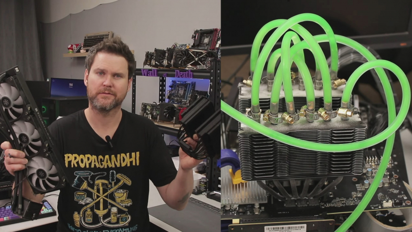 Що буде, якщо пропустити воду через теплові трубки повітряного кулера процесора та поставити його на NVIDIA RTX 3070? Вийшло непогано