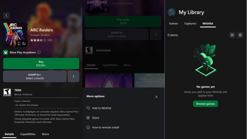 Microsoft додала магазин і список бажань в застосунки Xbox для iOS та Android