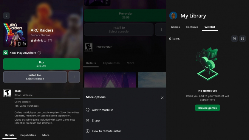 Microsoft додала магазин і список бажань в застосунки Xbox для iOS та Android