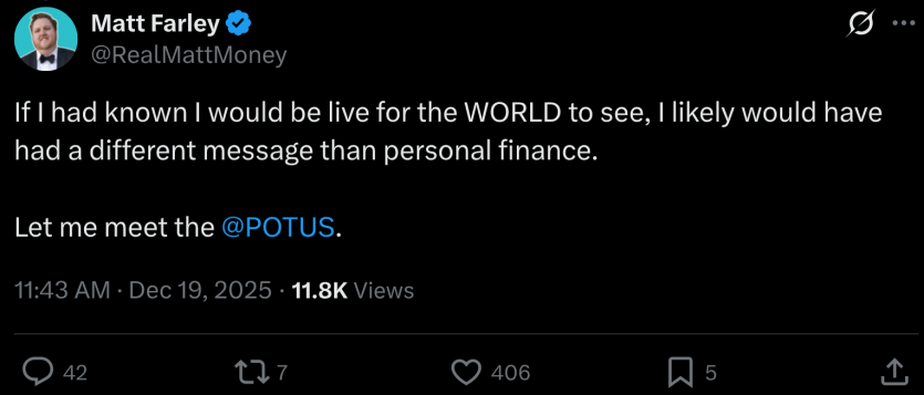 На сайті Білого Дому з'явився раптовий стрім випадкового ютюбера