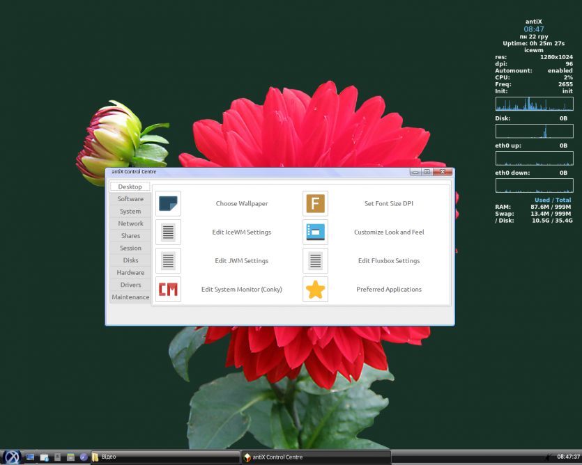 Центр керування antiX