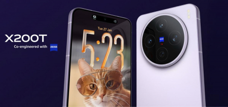 Вийшов Vivo X200T: три камери Zeiss 50 Мп та Dimensity 9400+ від €550