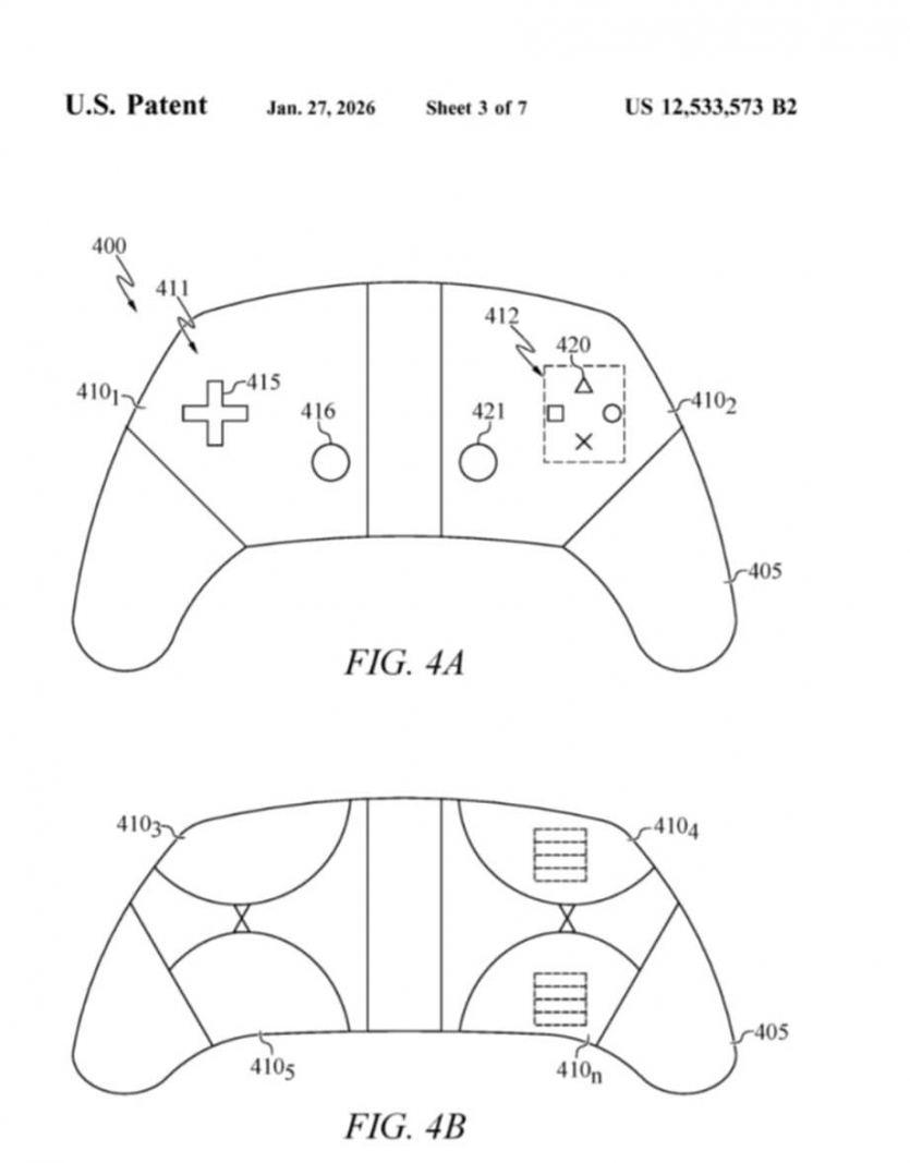 Sony патентує геймпад із тачскріном: кнопки й D-pad можна збільшити та поміняти місцями