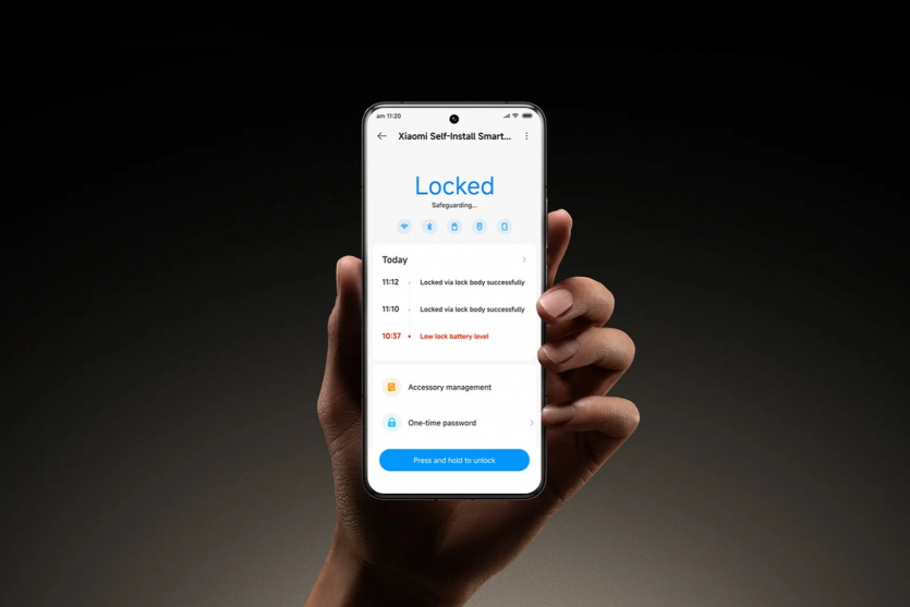 Вхід за відбитком пальця: в Європі вийшов розумний замок Xiaomi Self-Install Smart Lock за €150