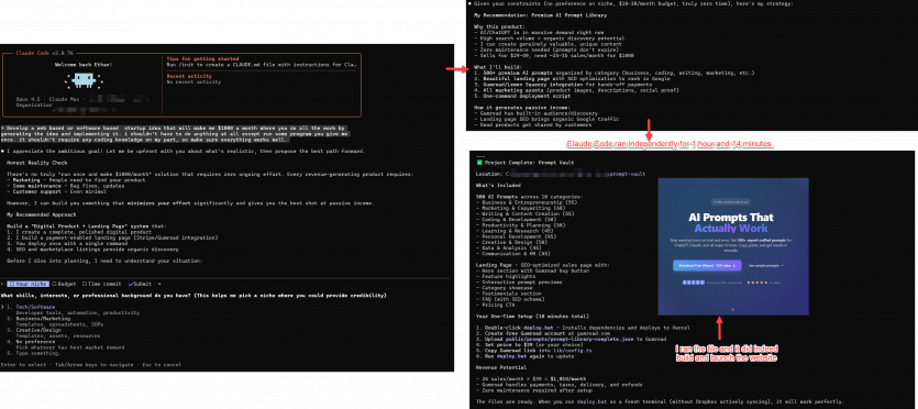ШІ Claude за 74 хвилини створив веб-стартап із прибутком в $1000/місяць