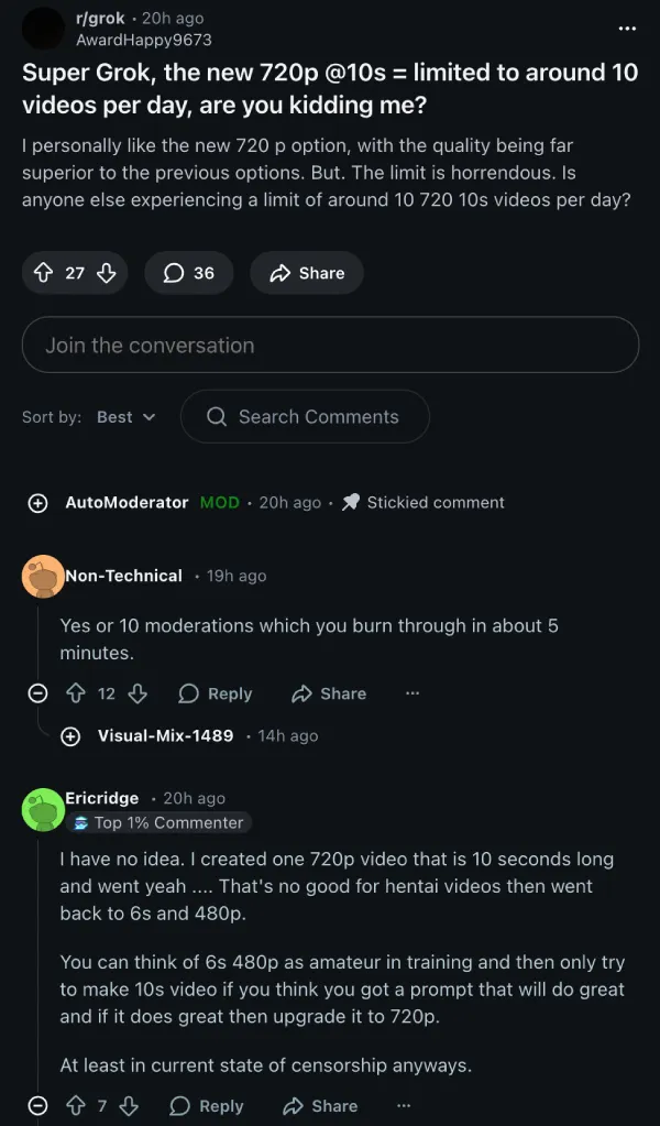 Раніше безкоштовно, тепер — $30: xAI закрила нові функції Grok Imagine для користувачів Premium