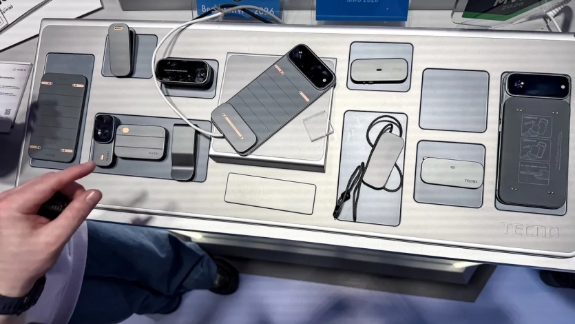 Новий модульний концепт Tecno: телефон, який "примагнічує" все, навіть оптичний об'єктив