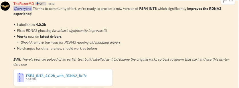 Нова версія Optiscaler оптимізує FSR 4 для старих відеокарт AMD на RDNA 2