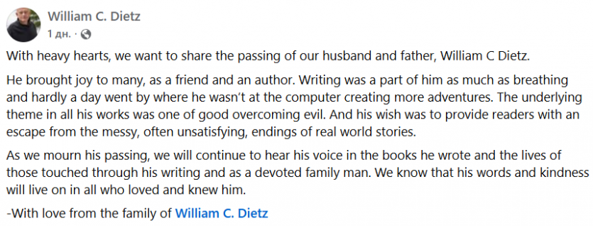 William C. Dietz / Facebook