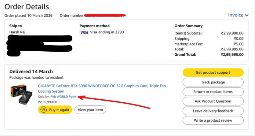 Замість RTX 5090 — пральний порошок: Amazon відмовляється повертати гроші покупцю