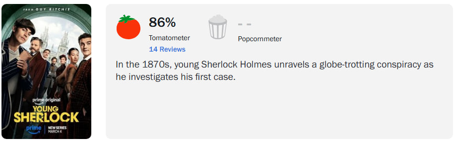 Вийшов новий детективний серіал про юного Шерлока з 86% на Rotten Tomatoes