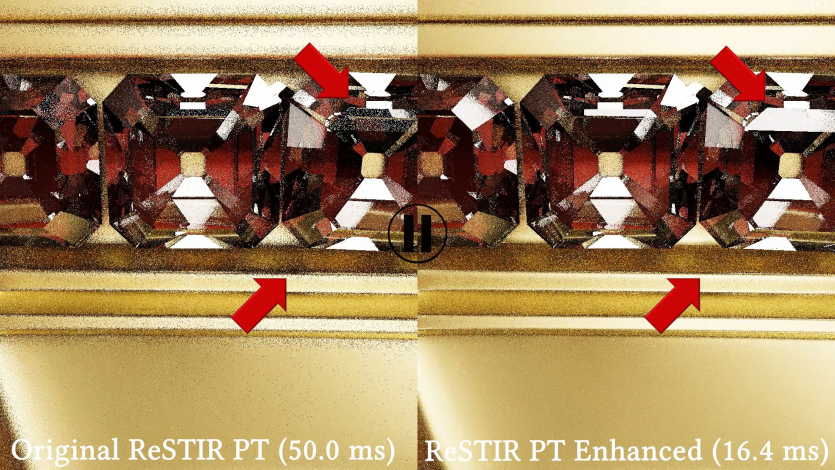 NVIDIA похвалилась пришвидшенням технології рейтрейсингу ReSTIR у 3 рази