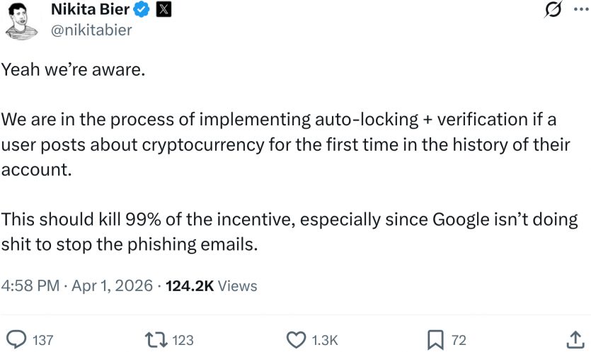 Х боротиметься з криптоскамом: хто вперше напише "крипто" — готує паспорт 