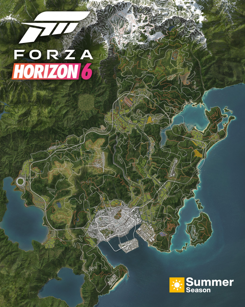 Xbox i Playground Games опублікували зображення карти Forza Horizon 6