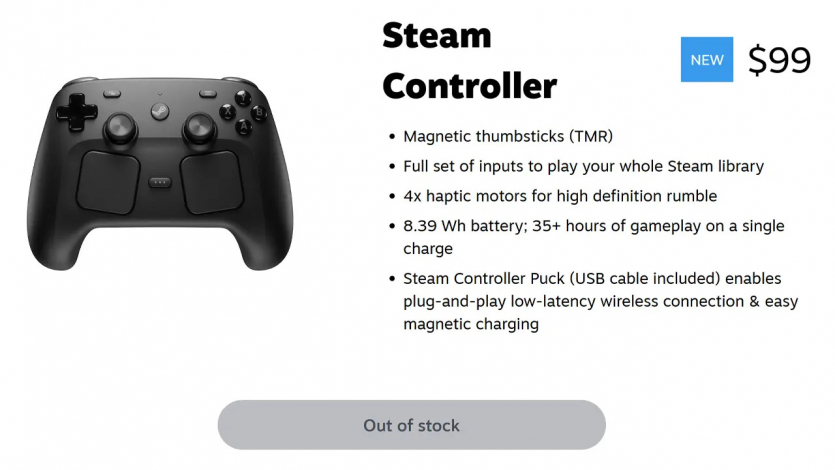 Наче "чорна п'ятниця": Steam Controller розкупили у перший ж день й поклали магазин Valve